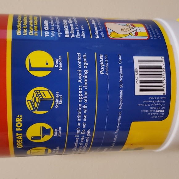 320 Wipe Out antibacterial wipes 80x4 lemon scent - Picture 4 of 5